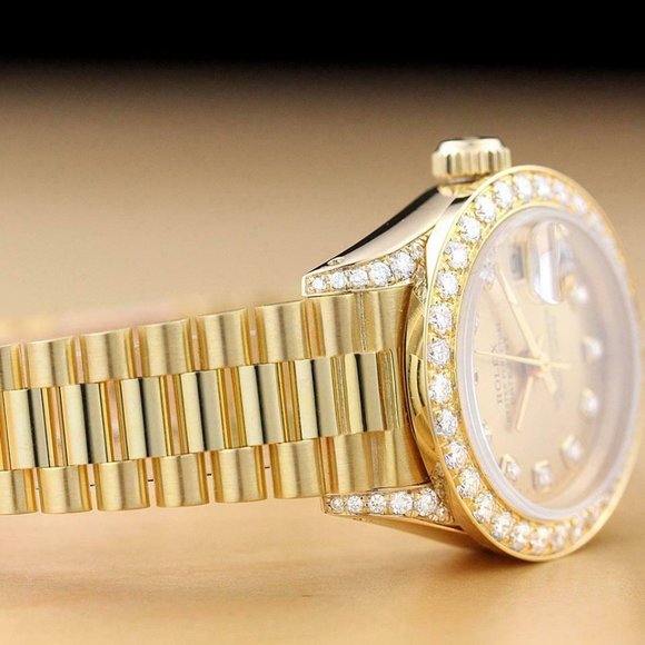 Rolex 18k Datejust President Ladies Watch w/ factory box and hang tag!!! - Picture 4 of 6